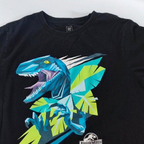 GAP Kids Jurassic Park T-shirt boys size XXL (14-16) black with graphic design - Picture 2 of 7
